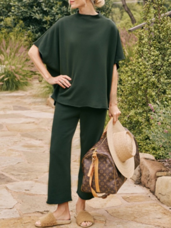 Frank & Eileen Pants - Frank & Eileen Sz L Set Malibu Travel Catherine Pants Sz L Audrey Capelet O/S
